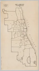 Mappa di Chicago con i confini dei quartieri