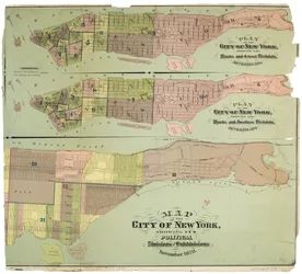 Mappa della città di New York, che mostra le sue divisioni politiche e suddivisioni