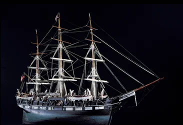 Modello di una nave baleniera del XVIII secolo