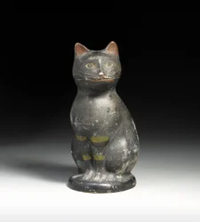 Gatto modellato e decorato