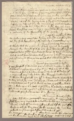 Pagina 1, Lettera di Abigail Adams a John Adams, 31 marzo - 5 aprile 1776 (inchiostro su carta)