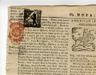 Pagina dalla Halifax Gazette, o The Weekly Adviser, Nuova Scozia, 12-19 dicembre, 1765