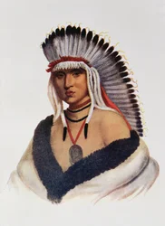Petalesharro, un coraggioso Pawnee, illustrazione da 