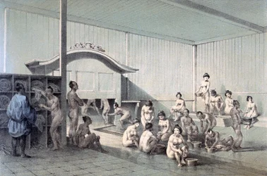 Bagno pubblico a Simoda, 1856