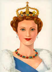 Regina con corona reale