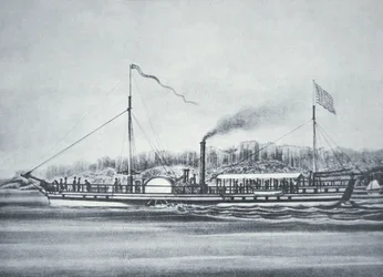 Il battello a vapore di Robert Fulton, il 