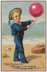 Marinaio con palloncino rosso