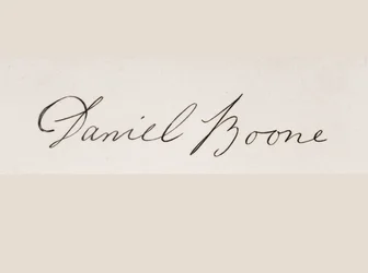 Firma di Daniel Boone