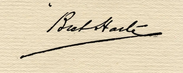 Firma di Francis Bret Harte (1839-1902)