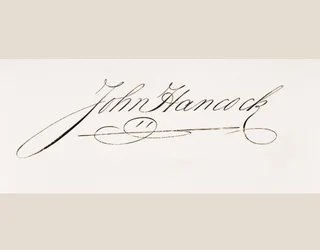 Firma di John Hancock