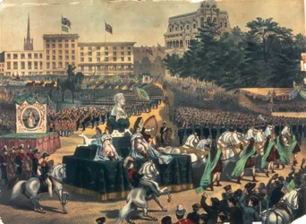Parata del giorno di San Patrizio in America, Union Square, anni 1870