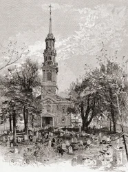Chiesa di San Paolo, New York, nel XIX secolo, da 