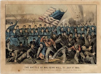 La battaglia di Malvern Hill, Va., 1 luglio 1862, pub. da Currier & Ives, c.1862