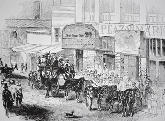 La diligenza Butterfield Overland Mail, pubblicata su Harper