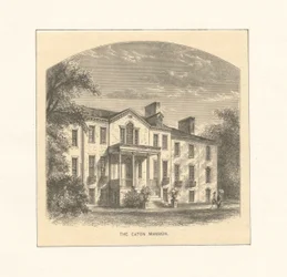 Il Caton Mansion, c.1870 (incisione)