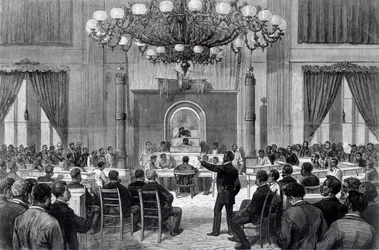 La Convenzione nazionale delle persone di colore in sessione, Nashville, Tennessee, 5-7 aprile 1876, da «Frank Leslie