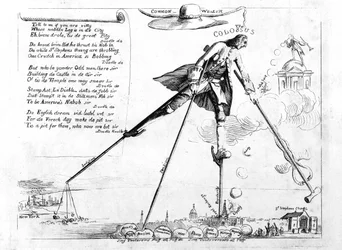 Il colosso, caricatura dell