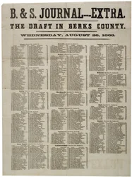 La leva nella contea di Berks, 26 agosto 1863