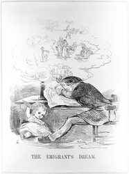 Il sogno degli emigranti, pubblicato in Yankee Doodle, 20 marzo 1847