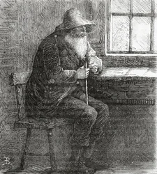 Il Patriarca, illustrazione per una storia, Una Comunità di Reietti, da Appletons Journal, 23 marzo 1872