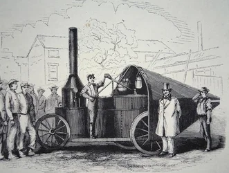 Il cannone a vapore Winans, catturato dai Confederati durante la Guerra Civile Americana, maggio 1861