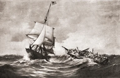 La cattura della HMS Frolic da parte della corvetta USS Wasp, un