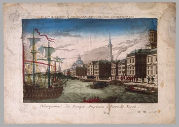 Lo sbarco delle truppe britanniche a New York