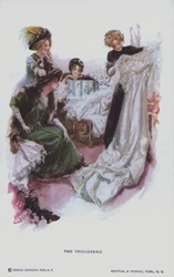 Il corredo: una futura sposa guarda l