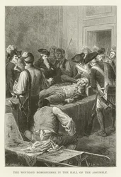 Il ferito Robespierre nella Sala dell