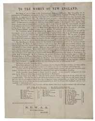Alle donne del New England (lettera circolare), c.1862-1865