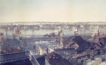 Veduta di Manhattan da Brooklyn, 1837