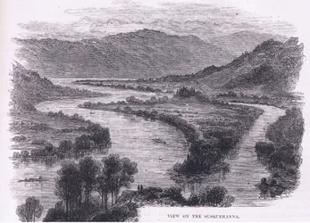 Veduta del Susquehanna, illustrazione da Cassell