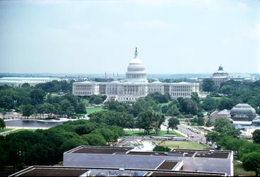 Veduta del Campidoglio degli Stati Uniti e del National Mall