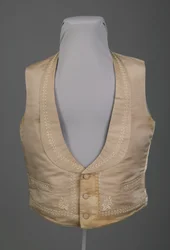 Gilet da sposa, ca.1855 (vista frontale)