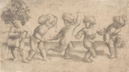 Cinque putti danzanti