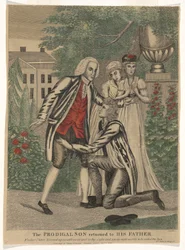 Il figliol prodigo tornato dal padre (Padre ho peccato contro il cielo e davanti a te e non sono più degno di essere chiamato tuo figlio - San Luca 15 Cap 21v)