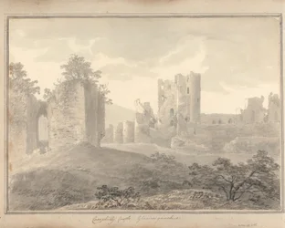 Vedute in Inghilterra, Scozia e Galles: Castello di Caerphilly, Glamorganshire