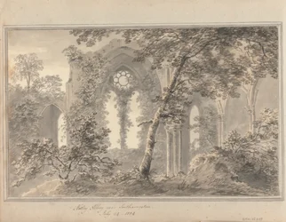 Vedute in Inghilterra, Scozia e Galles: Abbazia di Netley vicino a Southampton, 24 Luglio 1804