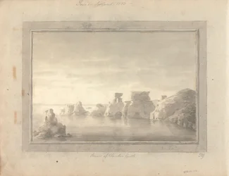 Vedute in Inghilterra, Scozia e Galles: Rovine del Castello di Dunbar, HG/Tour in Scozia