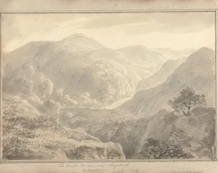 Vedute in Inghilterra, Scozia e Galles: Il Ponte del Diavolo vicino ad Aberystwith, Cardiganshire, settembre 1804