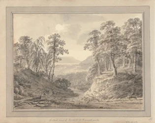 Vedute in Inghilterra, Scozia e Galles; Tour in Scozia: Vista distante di Keswick e Basenth Waite
