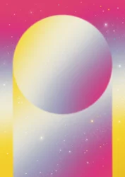 Cerchio con sfumatura cosmica
