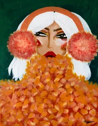 Orecchiere arancioni glamour