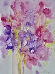 Fiori da sogno in acquerello