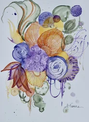 Una vivace fantasia floreale