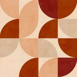 Autunno, stile Mid-Century, tonalità terra