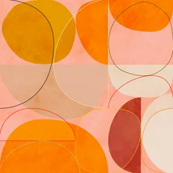 Primavera dai toni giallo curry in stile Mid-Century