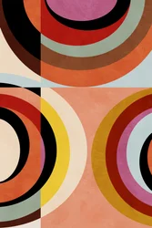 Colori caldi - Geometria Bauhaus 3