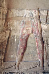 Rilievo del dio sole Ra, sito di sepoltura di Siptah, KV47, ca 13°-12° sec. a.C.