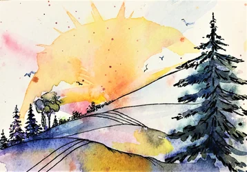 Il bagliore sereno della collina